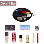 Narwey Small Makeup Bag for Purse Vegan Leather Travel Makeup Pouch Mini Cosmetic Bag Zipper Pouch for Women