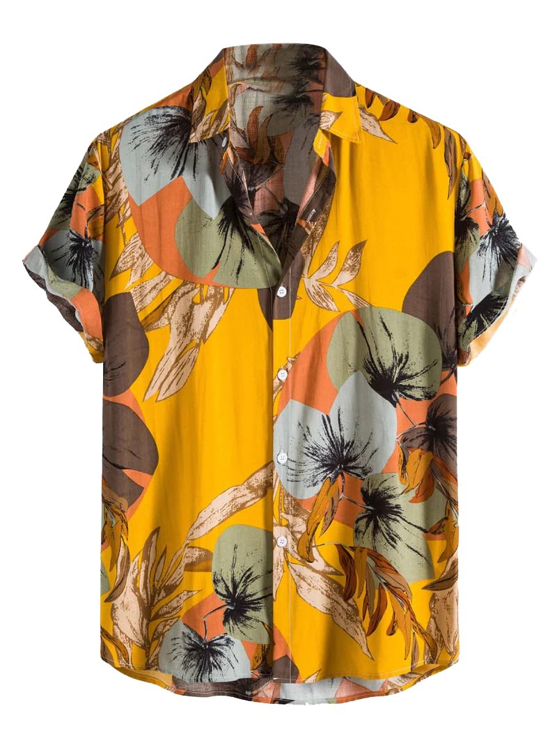 OM SAI LATEST CREATION Shirt for Men || Rayon Casual Shirt for Men || Tropical Leaf Printed Shirt for Men || Men Stylish Shirt w