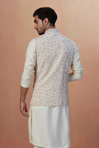 Manyavar MenS Nehru Jacket (Jac251-303_Beige