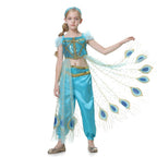 Dressy Daisy Arabian Princess Costume Halloween Party Fancy Dress Up Belly Dance Wear Outfit for Toddler Girls Size 5T, Style G