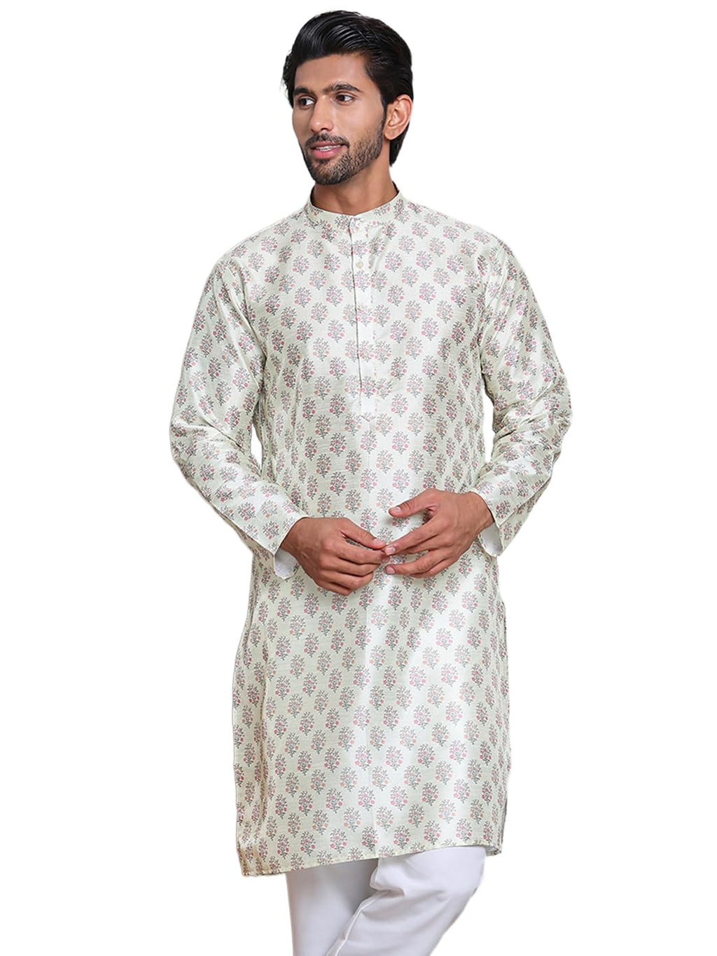 Jompers Mens Digital Printed Straight Kurta Set