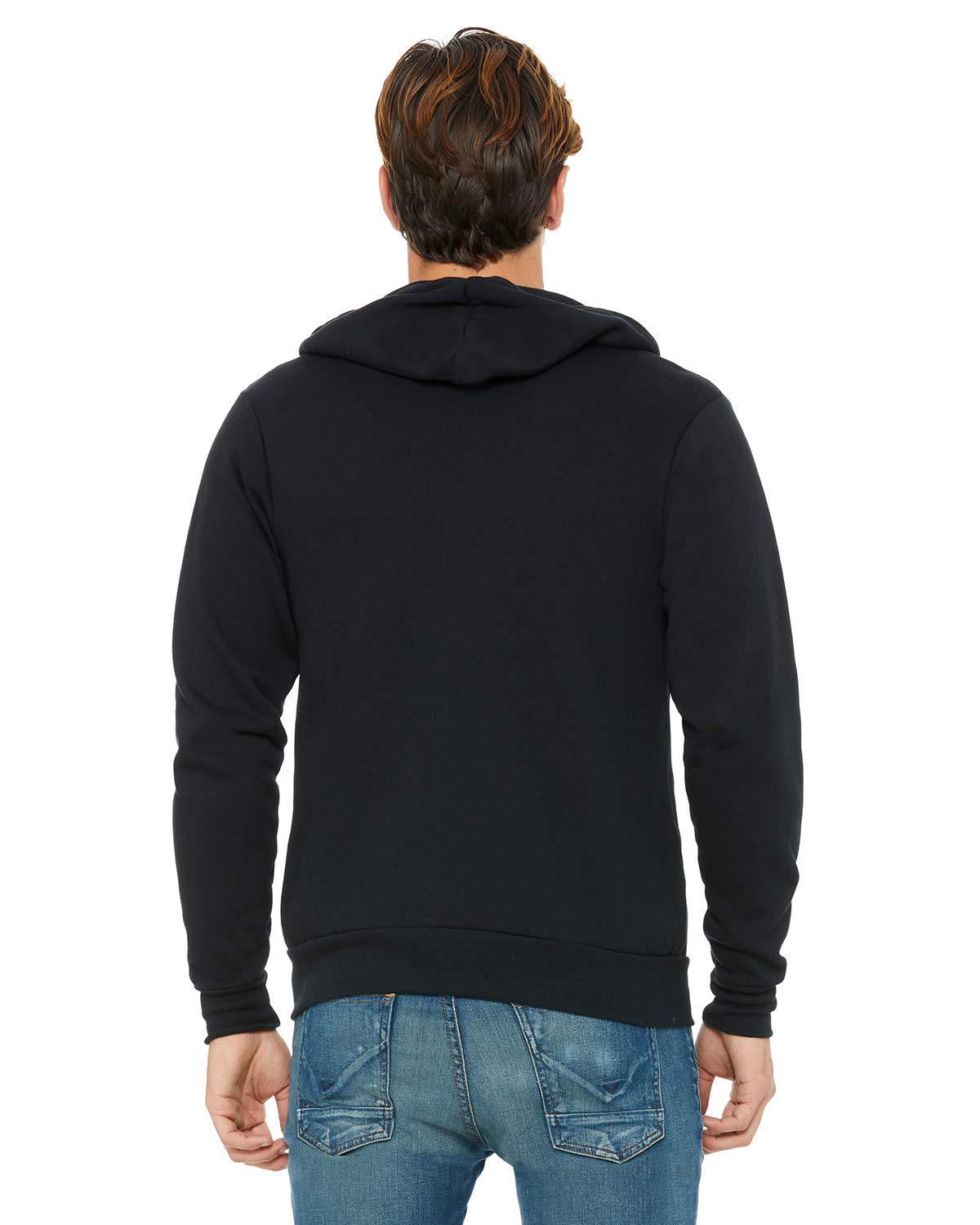 Unisex Sponge Fleece Full-Zip Hooded Sweatshirt - ASPHALT - 2XL(D0102H7WDY6)