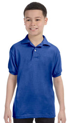 Youth 5050 EcoSmart Jersey Knit Polo - DEEP FOREST - XS(D0102H2HHBU)