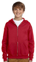 Youth 8 oz NuBlend Fleece Full-Zip Hooded Sweatshirt - J NAVY - L(D0102HI3F7A)