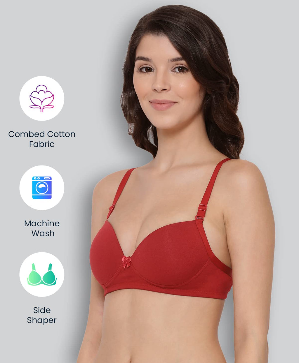 Lyra WomenS Cotton Non Wired Padded Bra