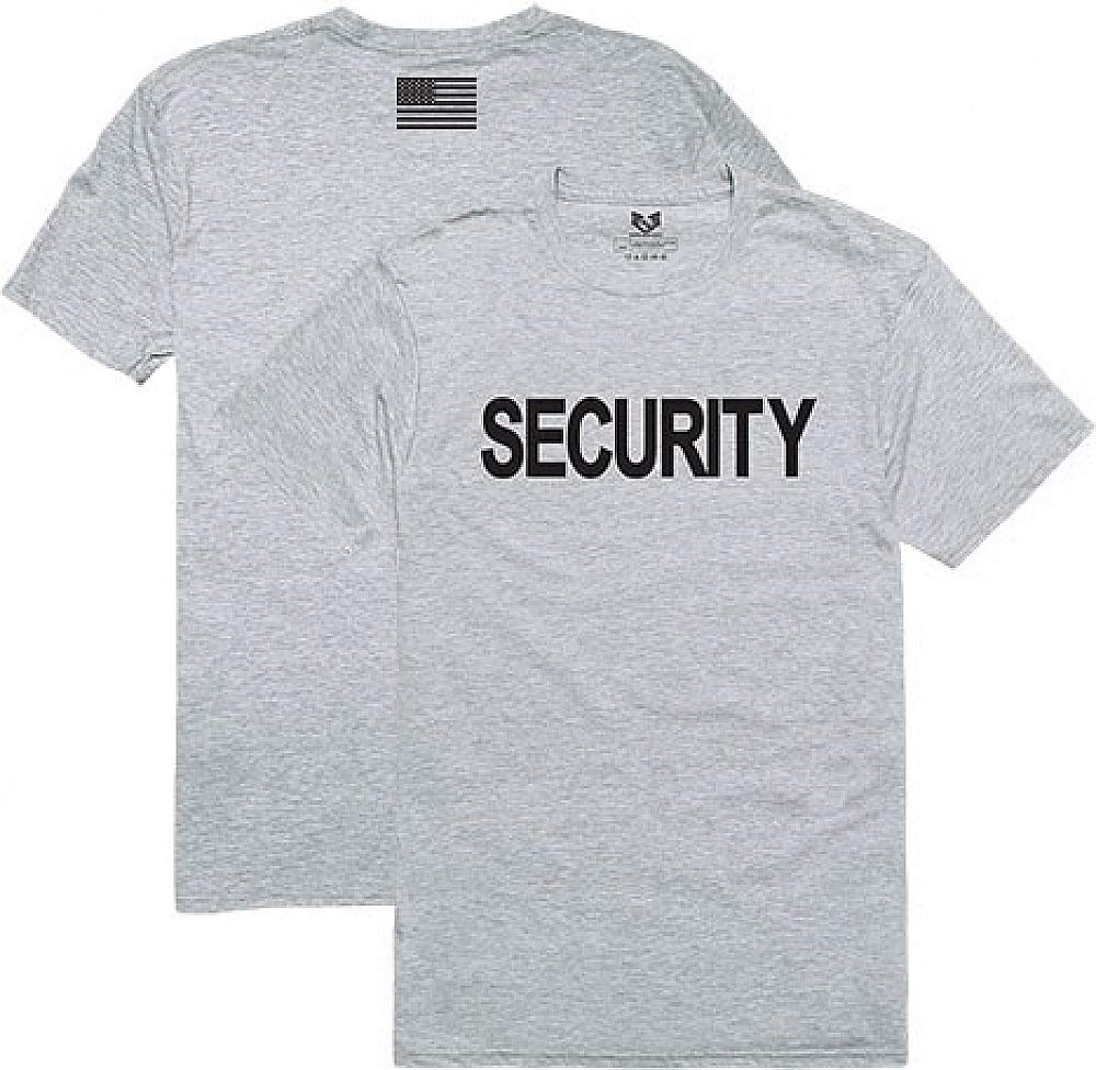 Relaxed Graphic T's,Security,H.Grey, XL
