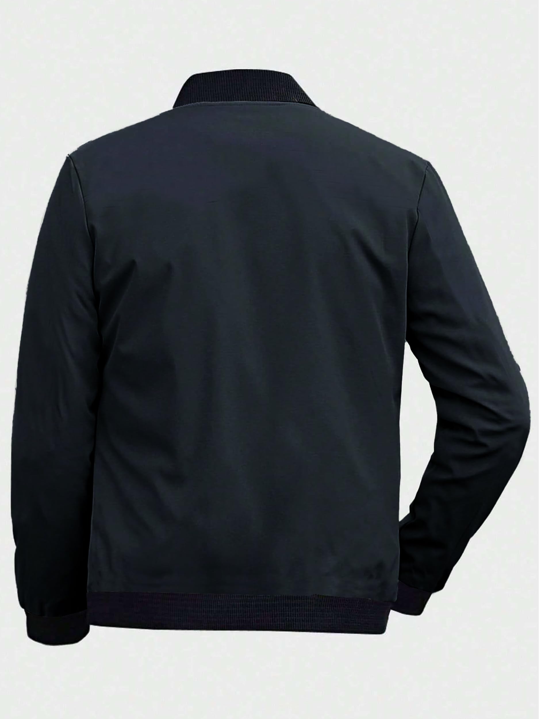 Noble Monk Bomber Jacket For Men | Mens Quilted Standard Length Jacket | Full Sleeve Mens Jacket