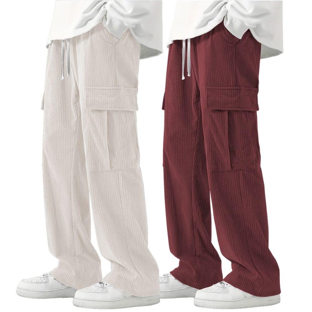 Greciilooks Cargo Joggers For Men  Cotton Loose Fit Utility Pants With 6 Pockets | Durable Outdoor & Hiking Trousers (Available 