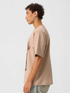The Souled Store Official Deadpool : Time to Give People Oversized T-Shirt for Men Boys Cotton Casual Half Sleeves Baggy Loose F
