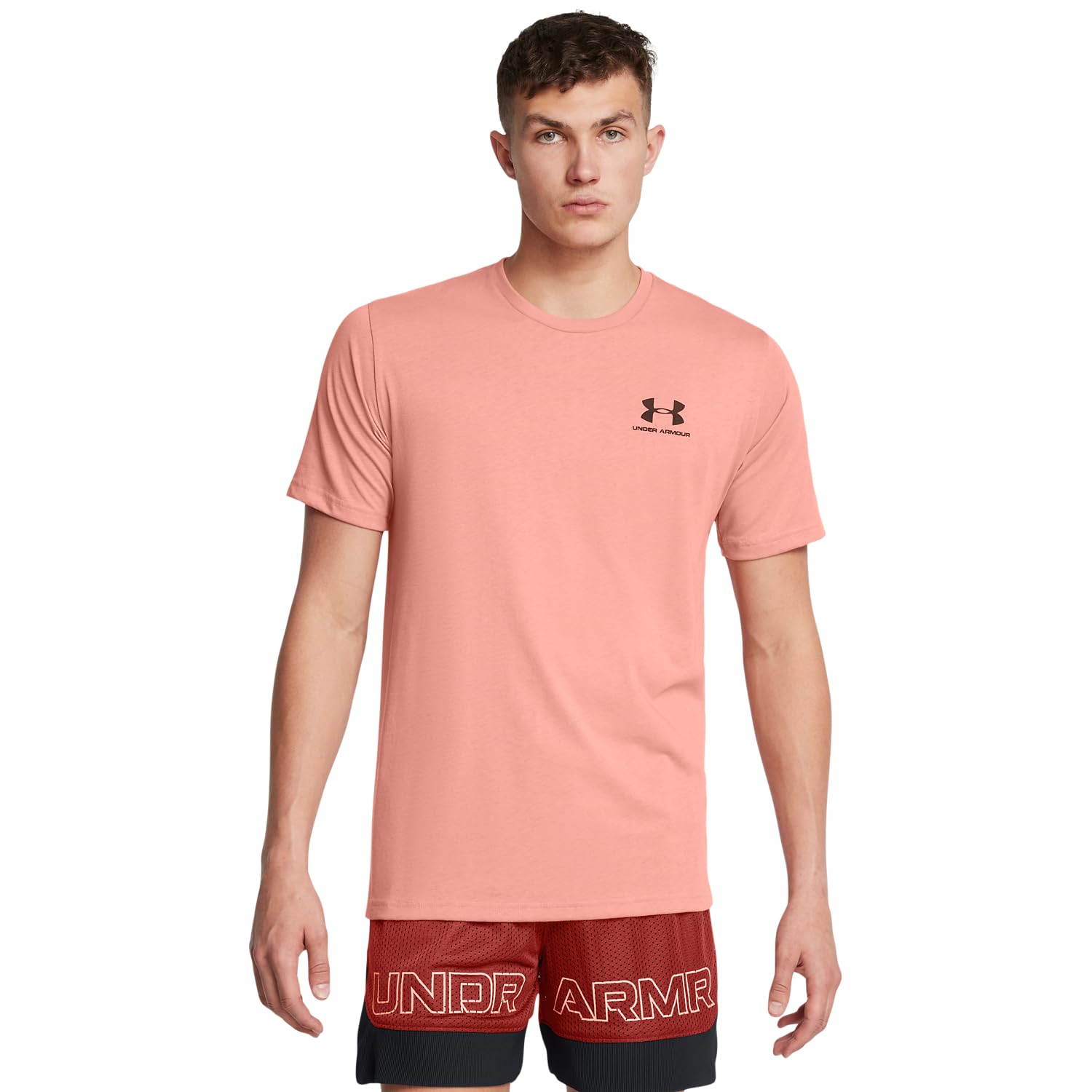 Under Armour Men's Sportstyle Left Chest Short-Sleeve T-Shirt , (696) Canyon Pink / / , XX-Large