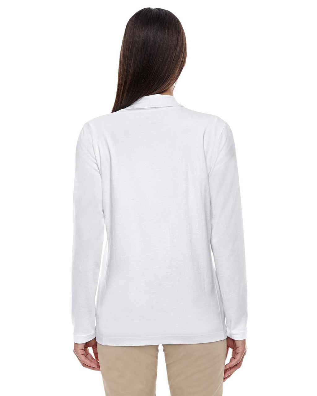 Ladies Perfect FitShawl collar cardigan - WHITE - XS(D0102H76ZI2)