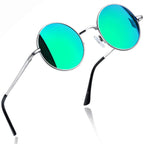 Joopin Polarized Round Sunglasses Circle Hippie Sun Glasses UV400 Teashade Shades for Women Men Sunnies Halloween Costume