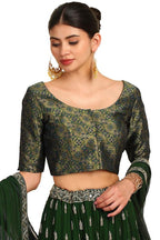 Soch Women Woven Design Silk Blend Padded Blouse