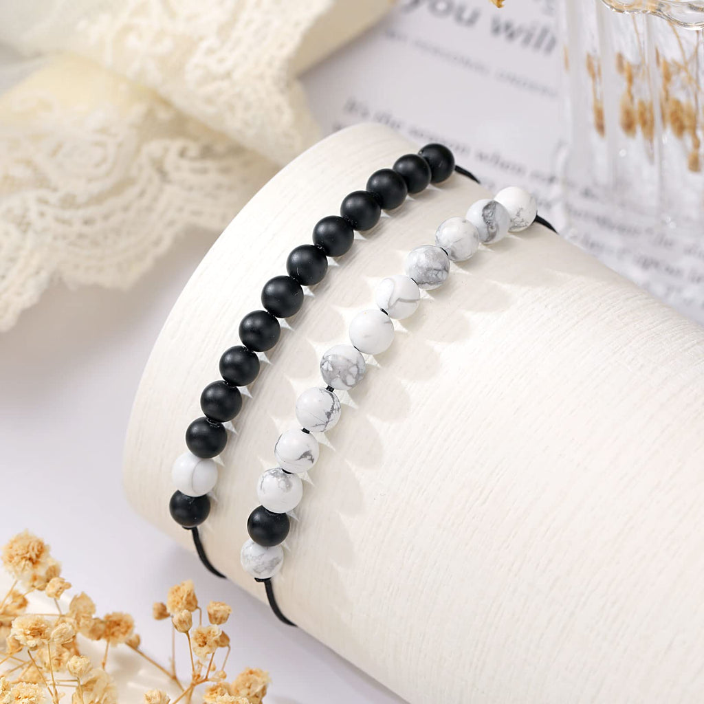 UNGENT THEM Gifts for Him Boyfriend from Girlfriend Matching Couples Bracelets Distance Relationship Pinky Promise Valentines Sw