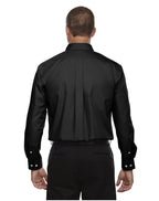 Mens crown Woven collectionSolid Broadcloth - WHITE - 5XL(D0102H7NJUP)