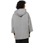 Bewakoof Mens Grey No Mad Typography Super Loose Fit Sweatshirt