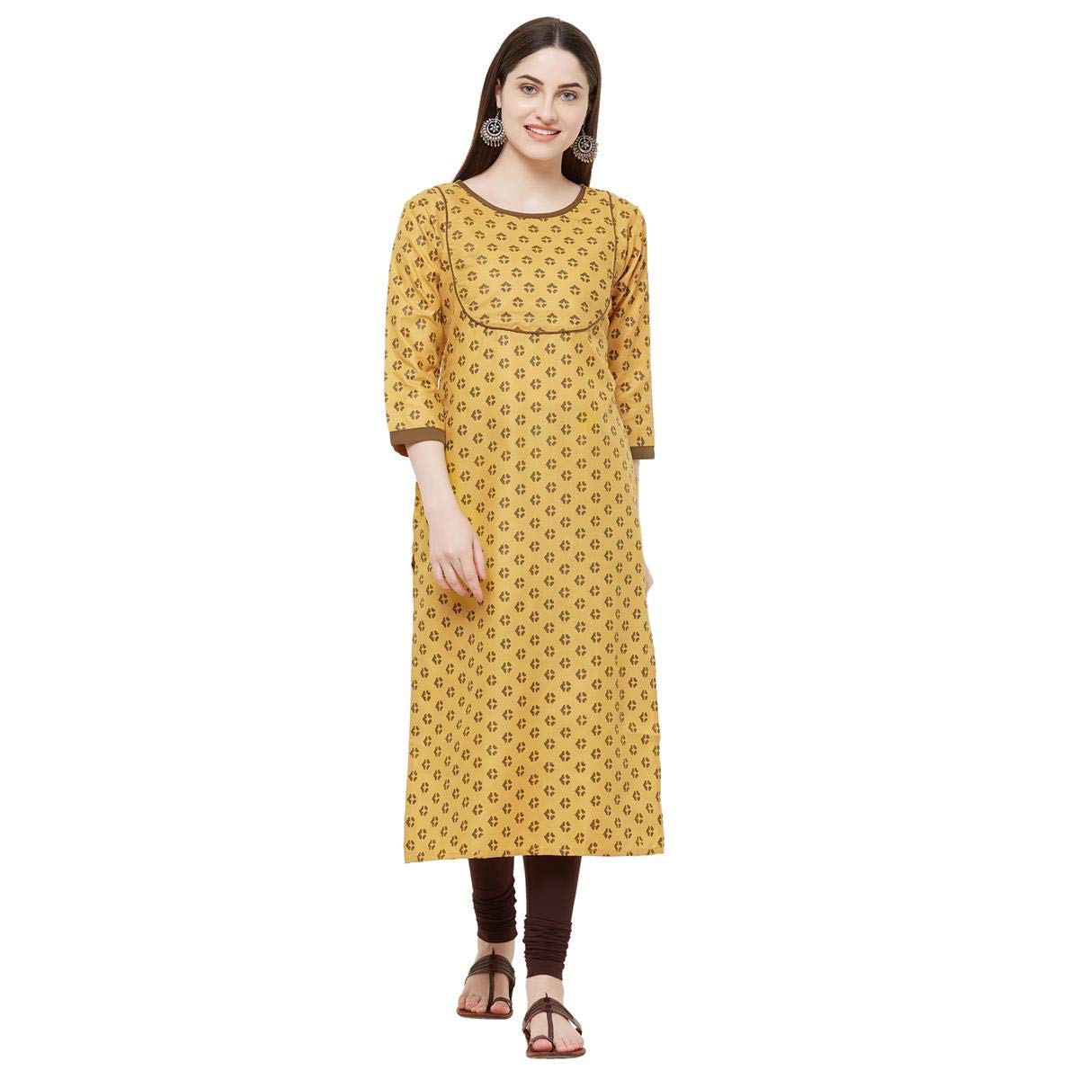 Gosriki Women'S Rayon Kurta (Extra-Mile_Xxl_Xx-Large_Multicoloured)