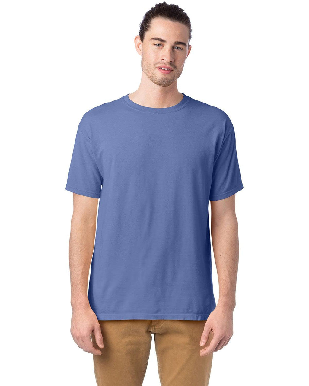 Mens garment-Dyed T-Shirt - BLAcK - S(D0102H7DALX)