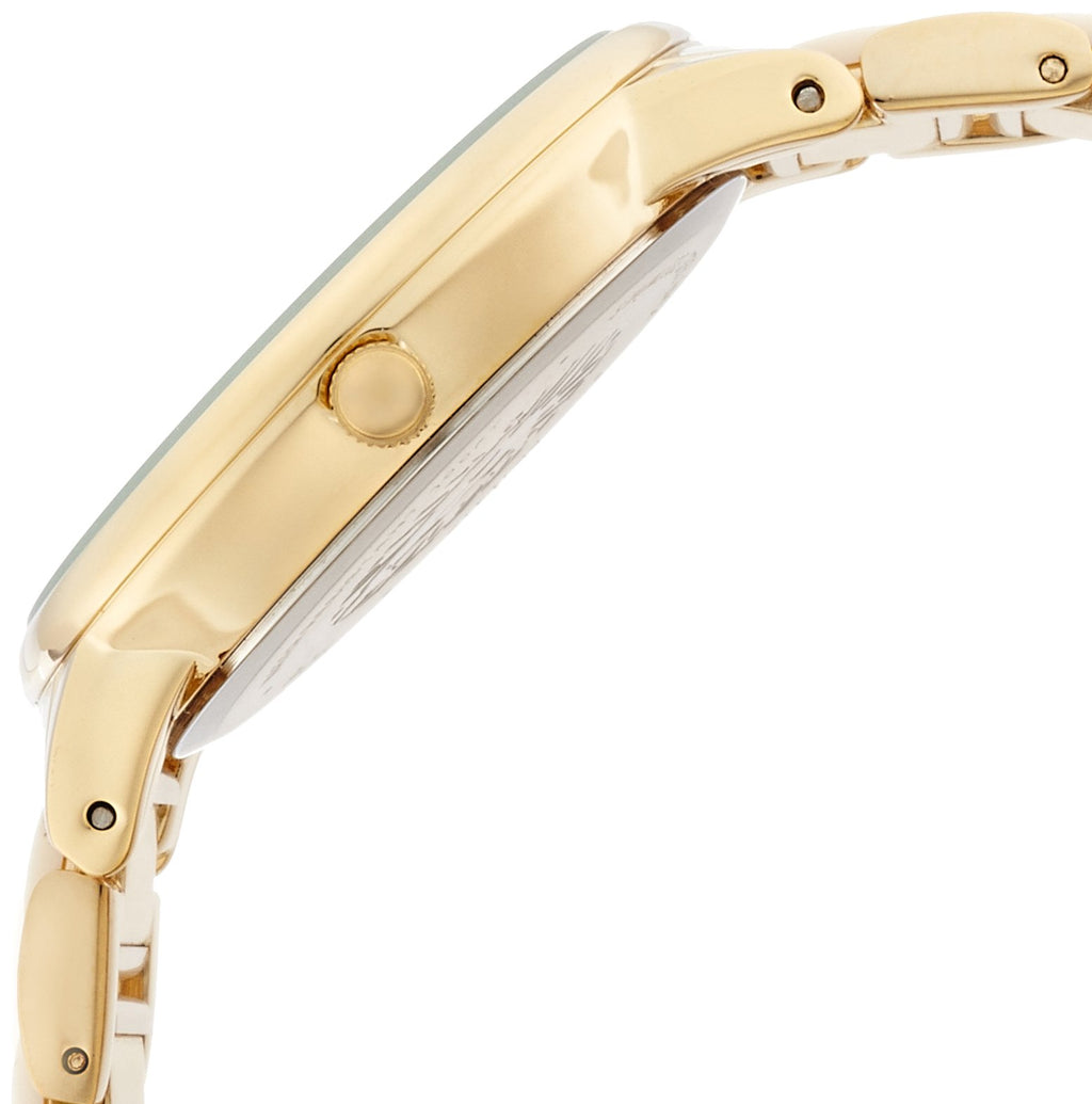 Anne Klein Women's AK/1412IVGB Gold-Tone and Ivory Resin Bracelet Watch