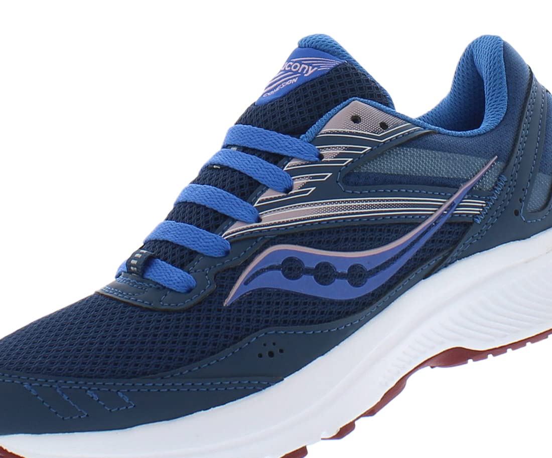Saucony Women's Cohesion 15 Running Shoe, Navy, 8.5 M US