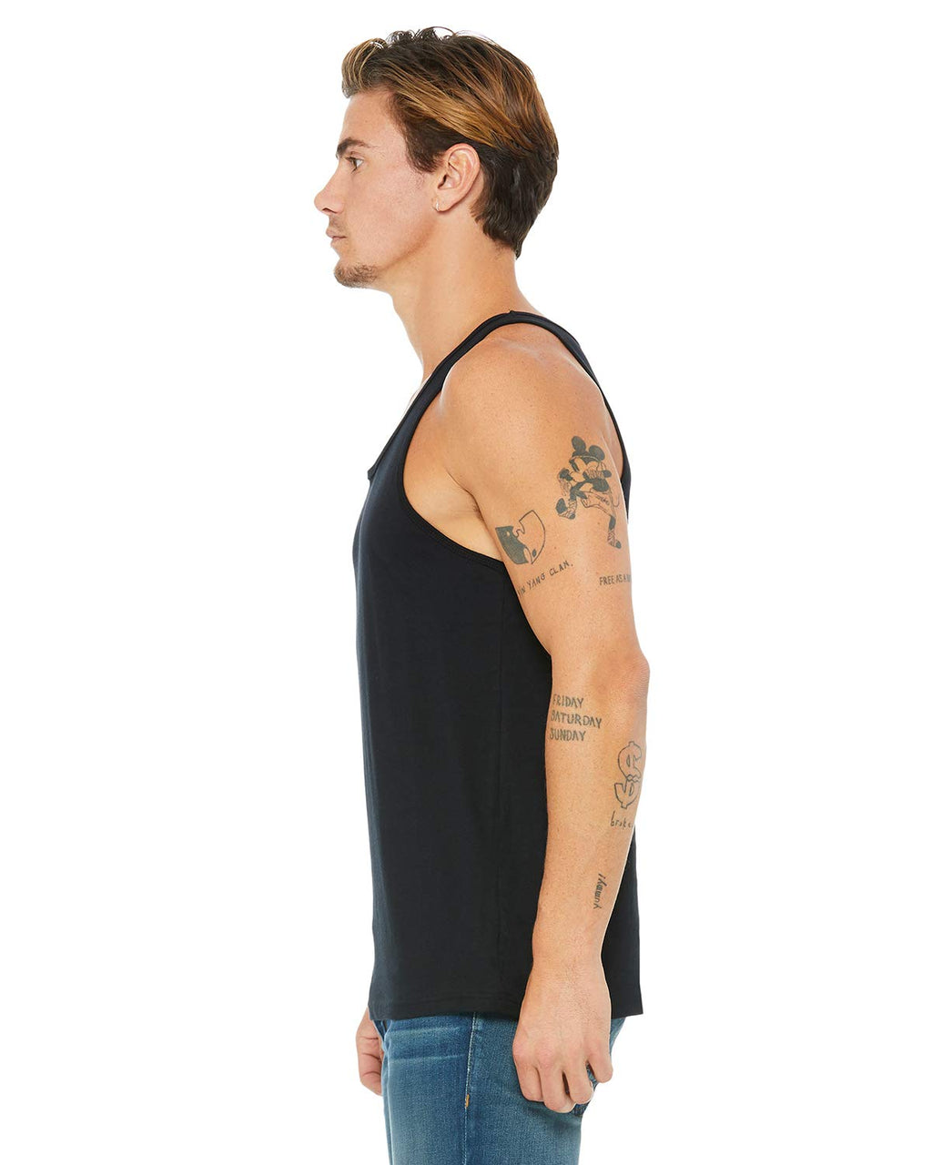 Unisex Jersey Tank - NEON BLUE - XS(D0102H7WALX)