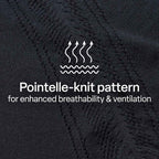 BlissClub Pointelle at-Ease CottonKnit Top | 100% Cotton top| Breathable | Ventilation Panels | Short Sleeves