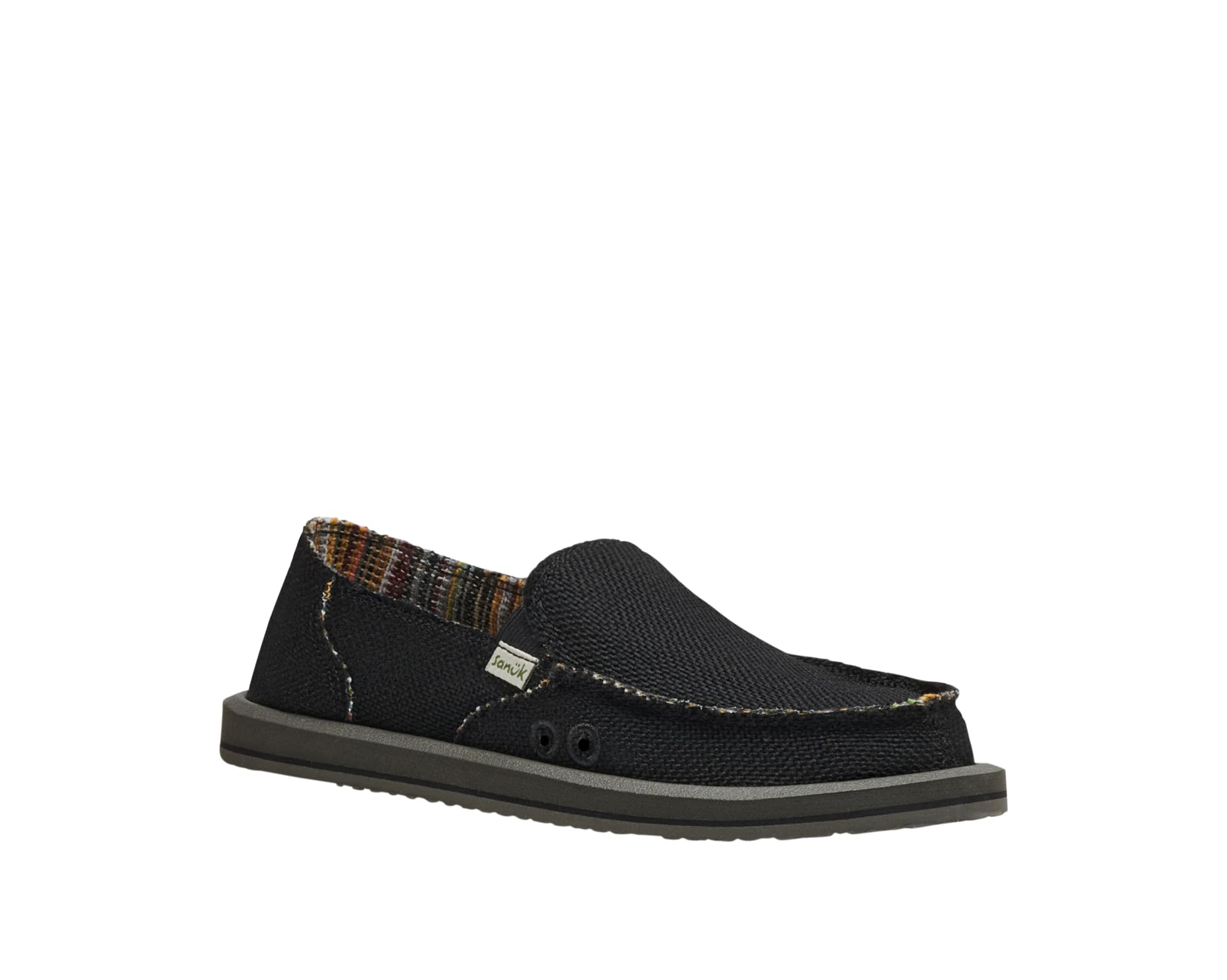 Sanuk Donna Hemp - Women's Loafers Black - 7