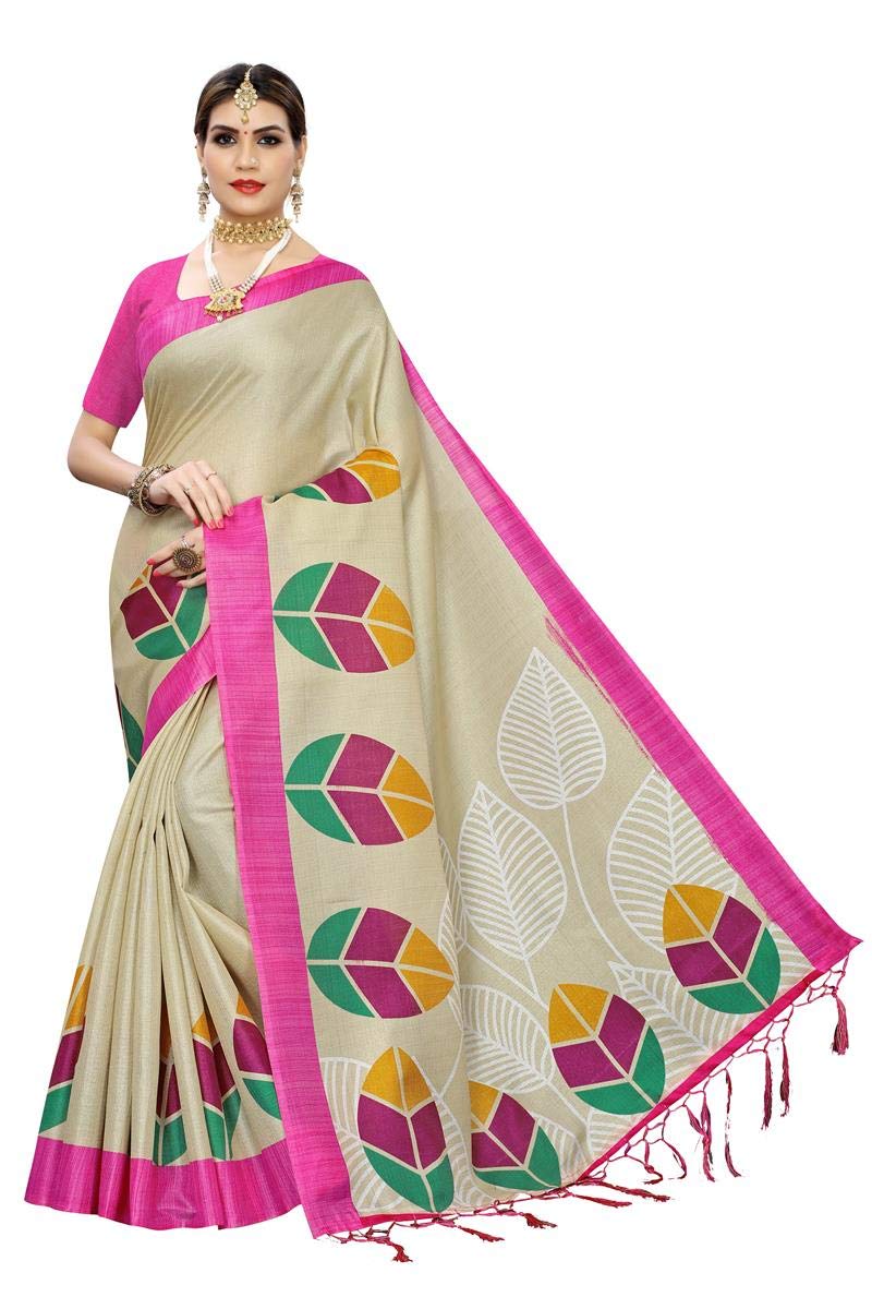 Anni Designer Womens Art Silk Saree (BAGHBAN Pink
