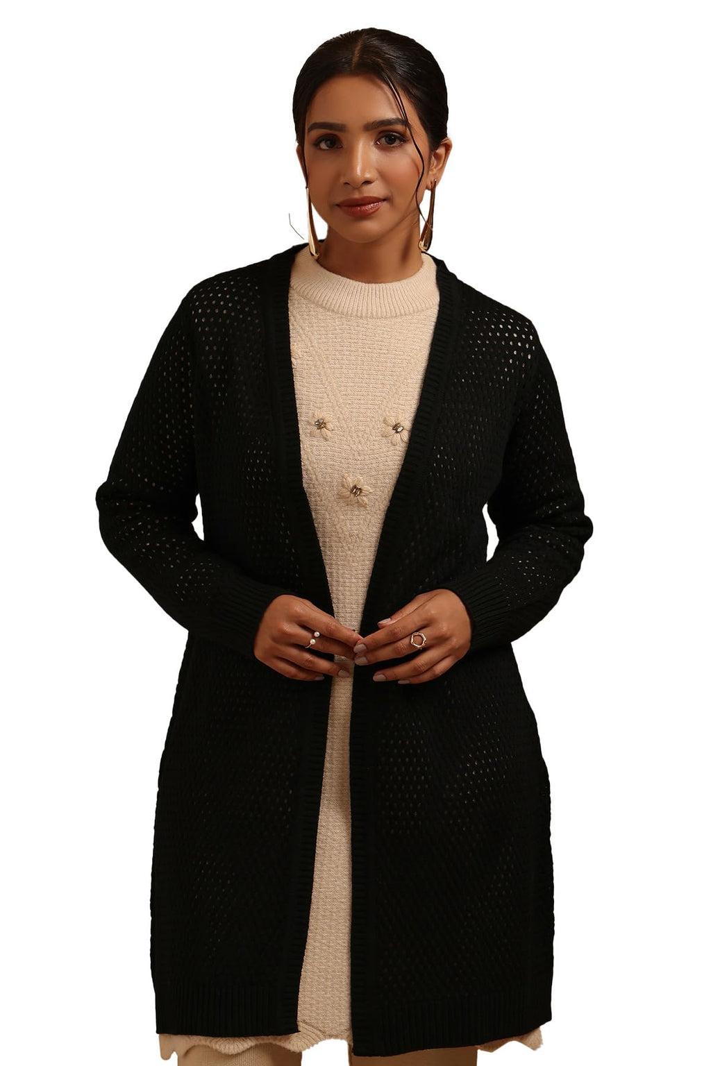 Soch Women Acrylic Knitted Winter Shrug