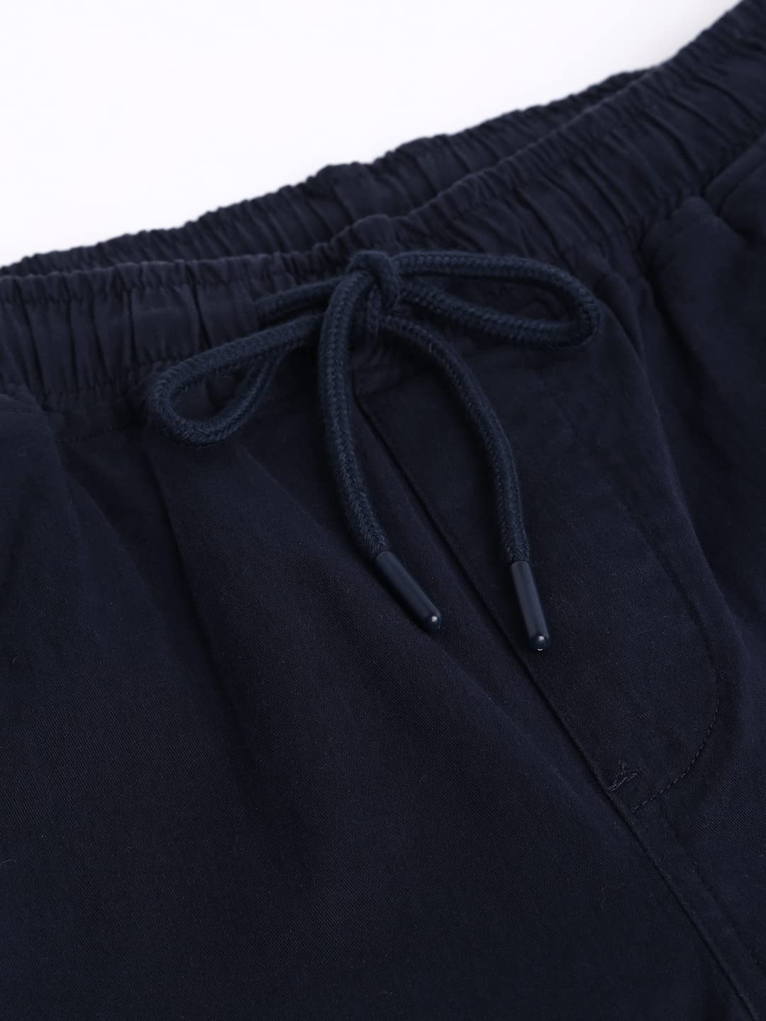 Dennis Lingo Solid Cotton Mens Casual Drawstring Joggers, Straight Fit, Mid Rise, Stretchable Ankle Length Athletic Track Pants