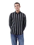 The Indian Garage Co Mens Slim Fit Striped Long Sleeves Shirt