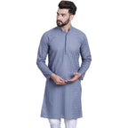 SOJANYA (Since 1958 Festive Heritage Elegant Chikankari Grey Kurta for Men