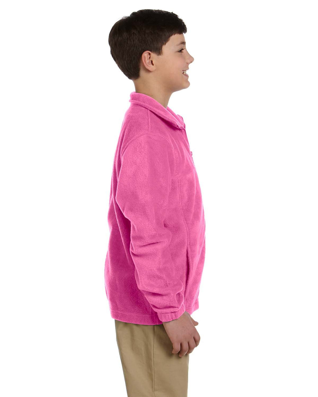 Youth 8 oz Full-Zip Fleece - SAFETY YELLOW - S(D0102H76T1T)