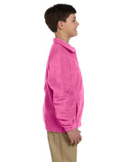 Youth 8 oz Full-Zip Fleece - SAFETY YELLOW - S(D0102H76T1T)