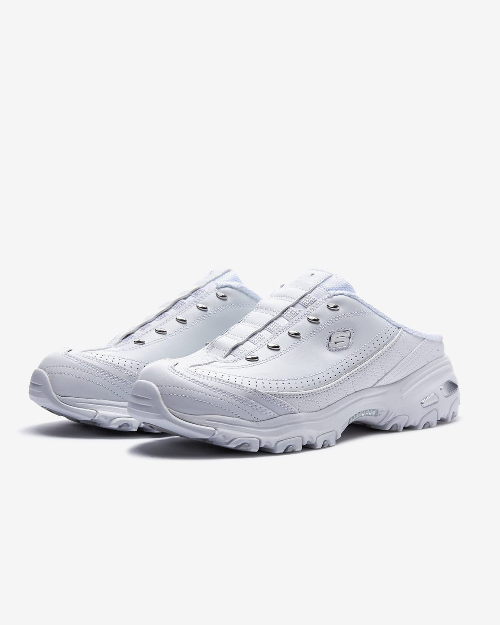 Skechers womens D'lites - Bright Sky fashion sneakers, White, 7.5 US