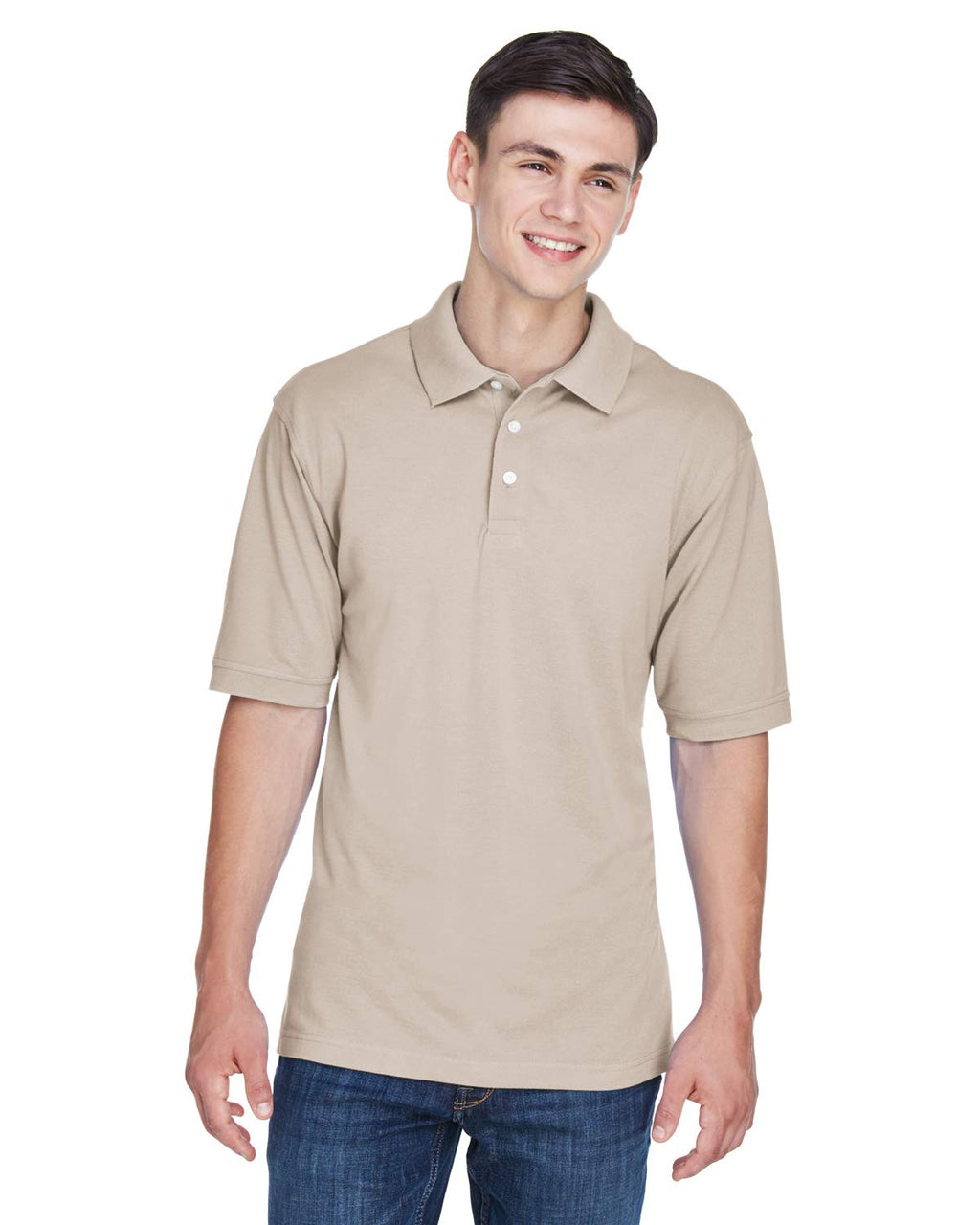Mens 56 oz Easy BlendPolo - WHITE - XS(D0102H768SP)