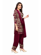 Satrani Womens Crepe A Dress Material