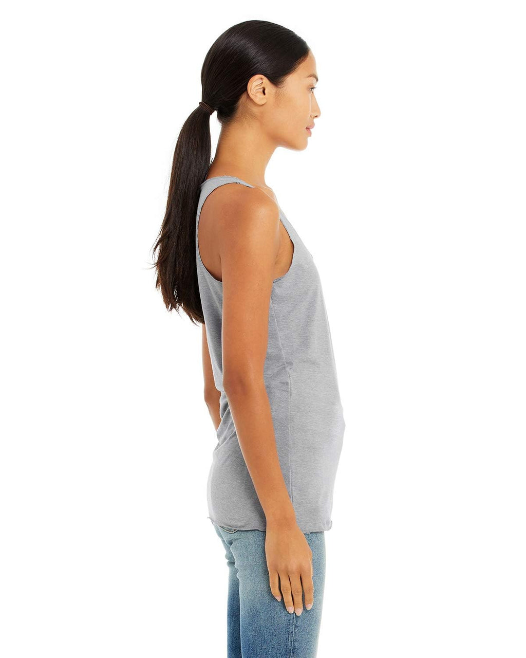 Ladies Triblend Racerback Tank - cHAR BLK TRIBLND - S(D0102H7WNI2)