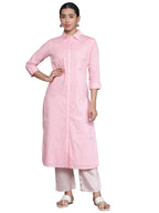 Libas WomenS Cotton Regular Kurta (37131_Pink