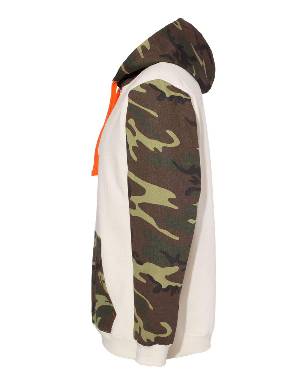 Mens Fashion camo Hooded Sweatshirt - NTRL gRN WD OR - S(D0102H7MD26)