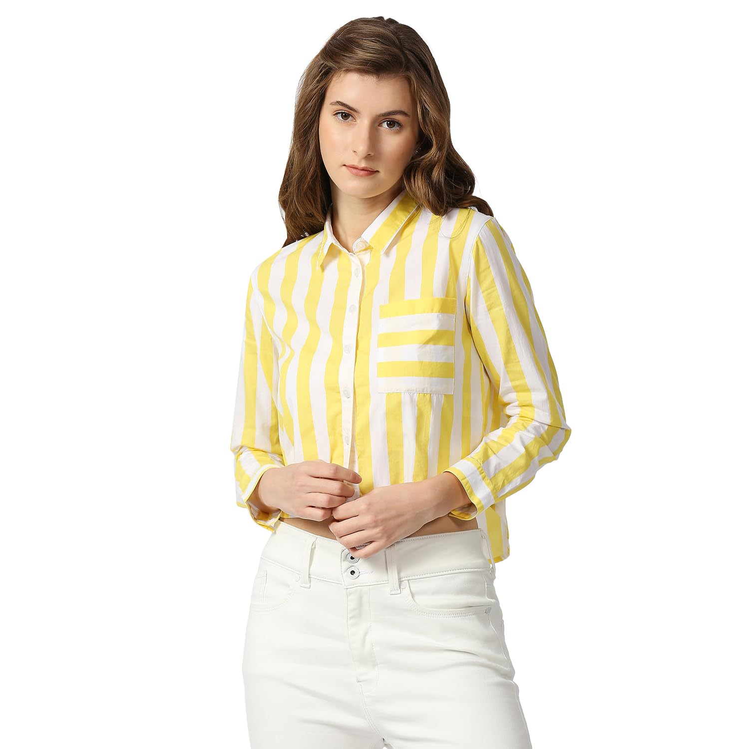 Pepe Jeans WomenS Regular Fit Striped Shirts