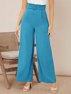 Kotty Pack Of 2 Women Flared Fit Multicolor Viscose Rayon Trousers