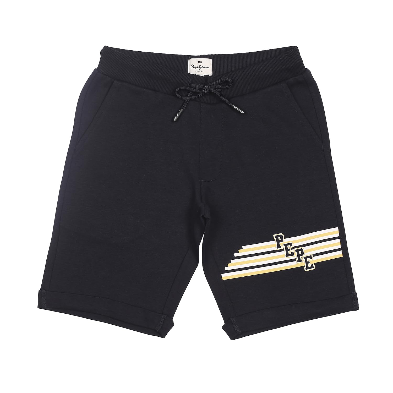 Pepe Jeans Sprite Oversized Graphic Printed Shorts, Navy, 12