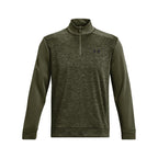 Under Armour Men's Armour Fleece Twist Quarter Zip, (390) Marine OD Green / / Black, Large