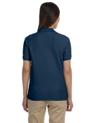 Ladies Pima Piqu Y-collar Polo - WHITE - XS(D0102H7Y7J6)