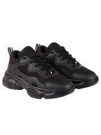 Shoetopia Womens Block Heel Sneakers Black (8 UK)