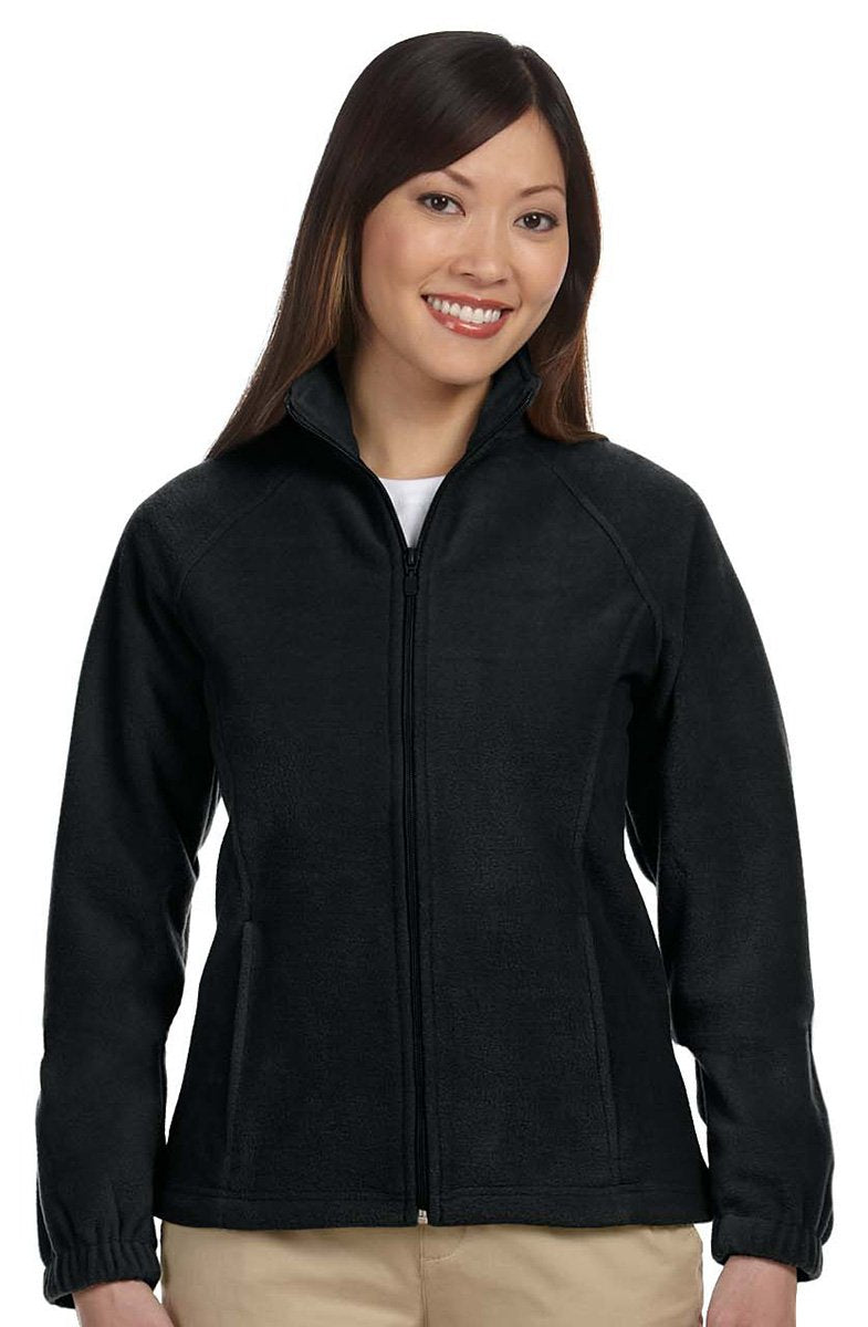 Ladies 8 oz Full-Zip Fleece - BLAcK - XS(D0102H76WgT)