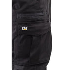 Caterpillar Men's Slim Fit Work Cargo Pant, Black, 32/30
