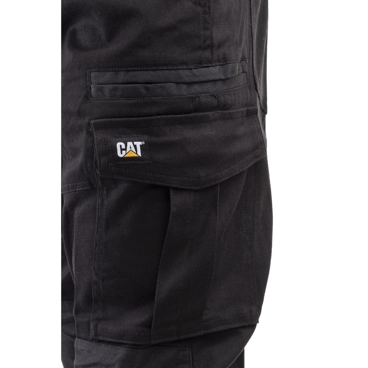 Caterpillar Men's Slim Fit Work Cargo Pant, Black, 32/30