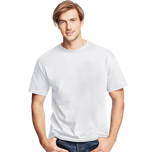 Unisex 52 oz comfortsoft cotton T-Shirt - WHITE - S(D0102H7NX6J)